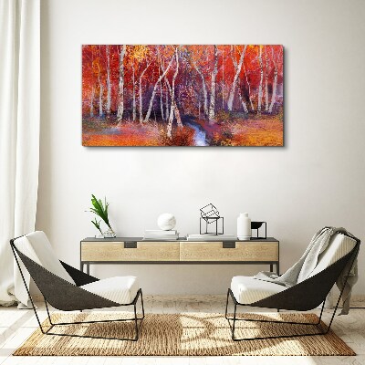 Bild auf leinwand Bunter Herbst im Wald