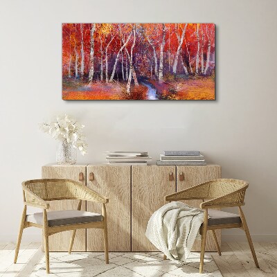 Bild auf leinwand Bunter Herbst im Wald