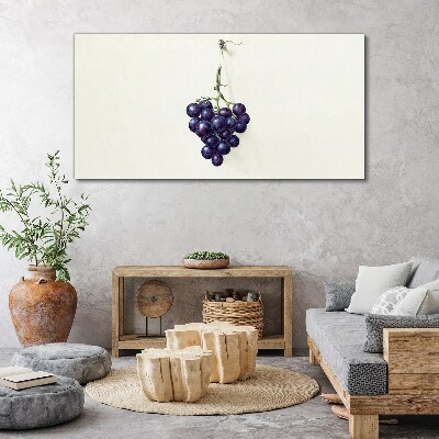 Bild auf leinwand Trauben auf weißem Hintergrund