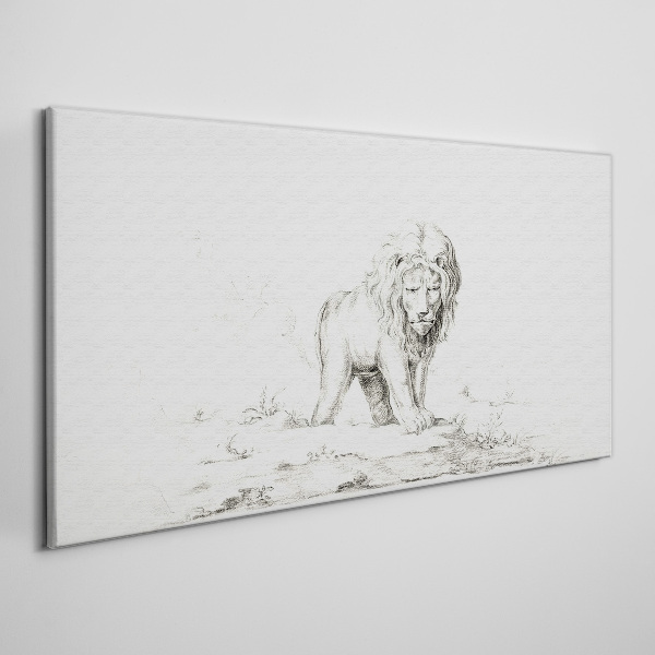 Foto auf leinwand Löwe in Kontemplation