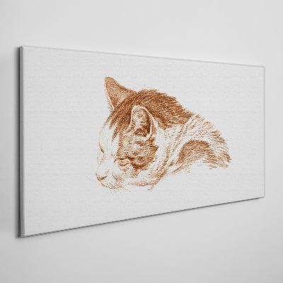 Foto auf leinwand Schläfriger Katzenmoment