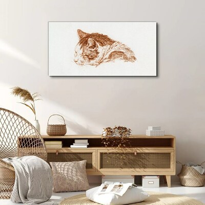 Foto auf leinwand Schläfriger Katzenmoment