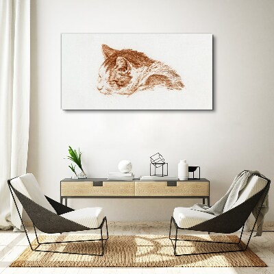 Foto auf leinwand Schläfriger Katzenmoment
