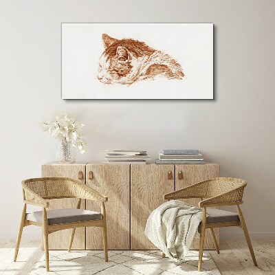 Foto auf leinwand Schläfriger Katzenmoment