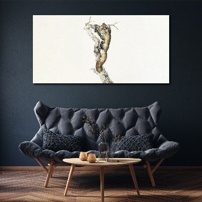 Bild auf leinwand Eule auf einem Ast