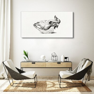 Wandbild Tierschädel