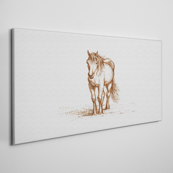 Bild auf leinwand Pferd auf der Wiese