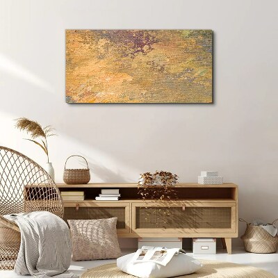Foto auf leinwand Goldene Reflexionen in einer abstrakten Landschaft
