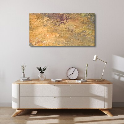 Foto auf leinwand Goldene Reflexionen in einer abstrakten Landschaft