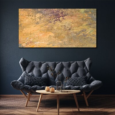 Foto auf leinwand Goldene Reflexionen in einer abstrakten Landschaft