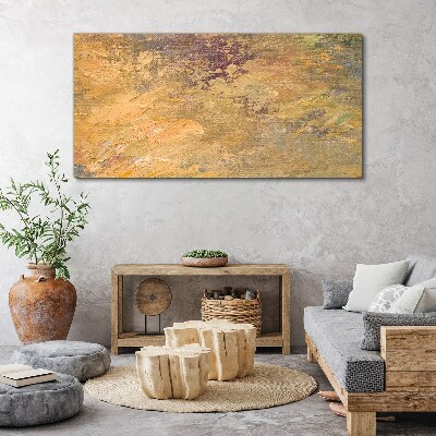 Foto auf leinwand Goldene Reflexionen in einer abstrakten Landschaft
