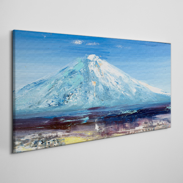 Foto auf leinwand Berg in Blau