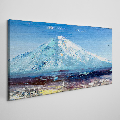Foto auf leinwand Berg in Blau