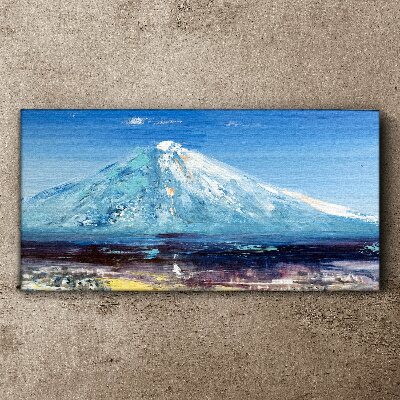 Foto auf leinwand Berg in Blau