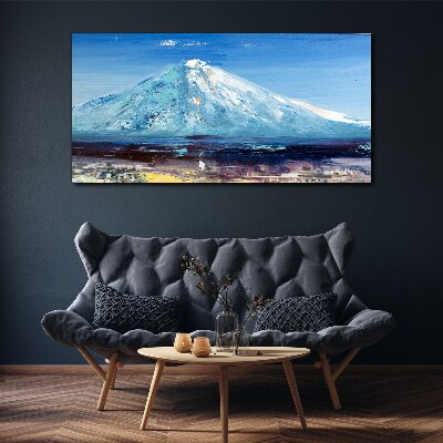 Foto auf leinwand Berg in Blau