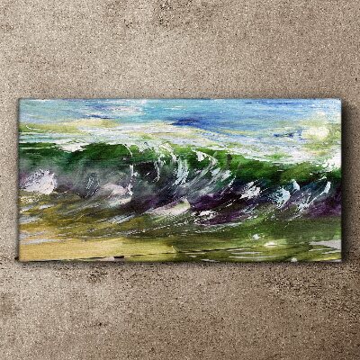 Bild auf leinwand Eine Welle in den Farben der Natur