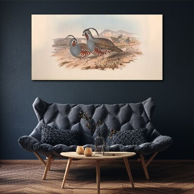 Foto auf leinwand Vögel in der Landschaft