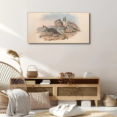 Bild auf leinwand Friedliches Vogelleben am Strand