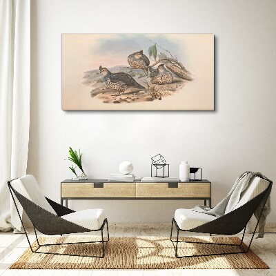 Bild auf leinwand Friedliches Vogelleben am Strand