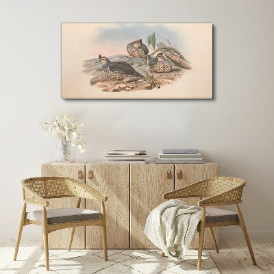 Bild auf leinwand Friedliches Vogelleben am Strand