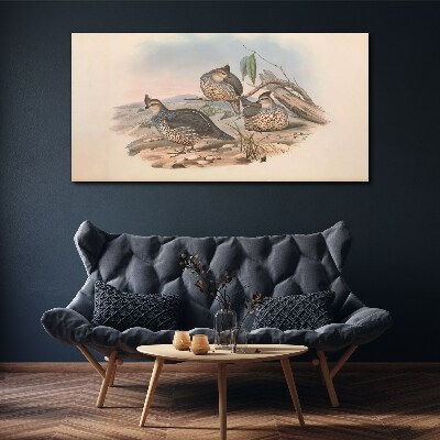 Bild auf leinwand Friedliches Vogelleben am Strand