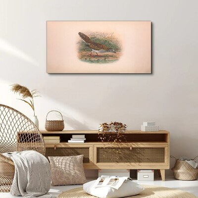 Foto auf leinwand Ein Vogel über dem Wasser