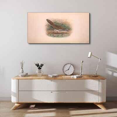 Foto auf leinwand Ein Vogel über dem Wasser