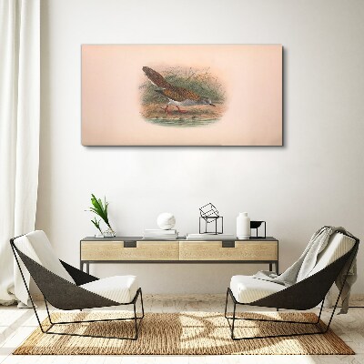 Foto auf leinwand Ein Vogel über dem Wasser