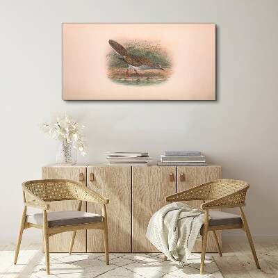 Foto auf leinwand Ein Vogel über dem Wasser
