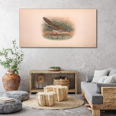 Foto auf leinwand Ein Vogel über dem Wasser
