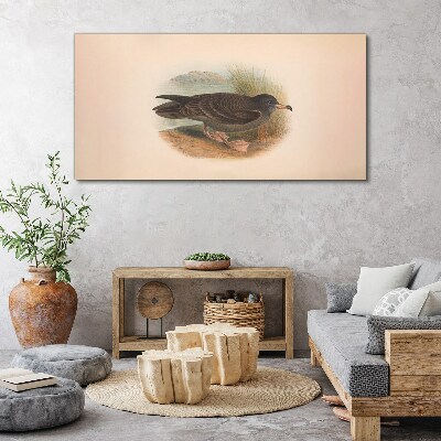 Foto auf leinwand Ein Vogel am Wasserrand