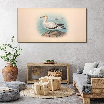 Bild auf leinwand Seevogel im Wasser