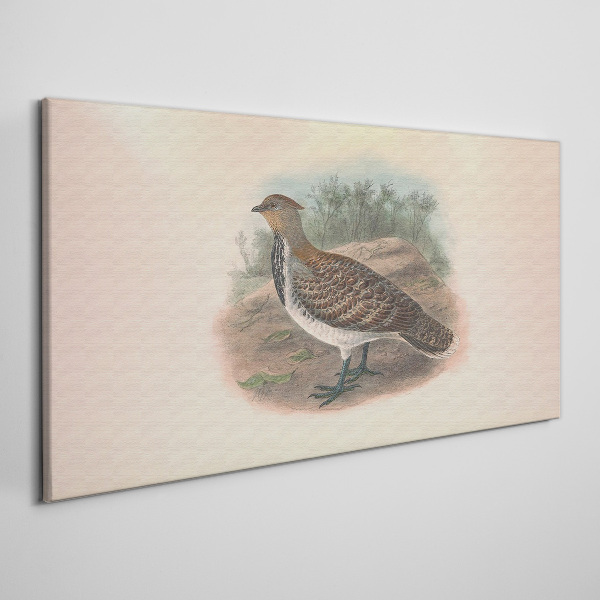 Foto auf leinwand Ein Vogel im Hintergrund der Natur