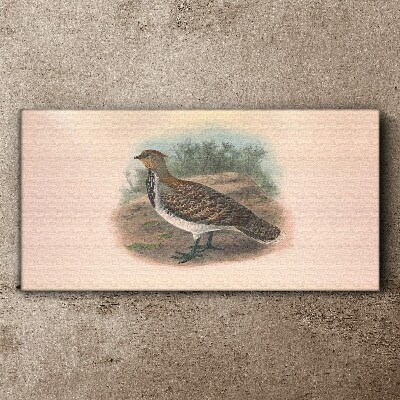Foto auf leinwand Ein Vogel im Hintergrund der Natur