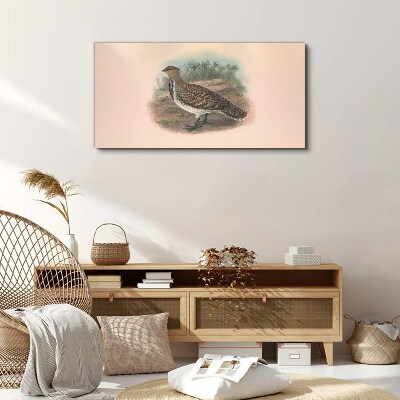 Foto auf leinwand Ein Vogel im Hintergrund der Natur