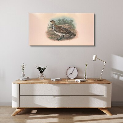 Foto auf leinwand Ein Vogel im Hintergrund der Natur