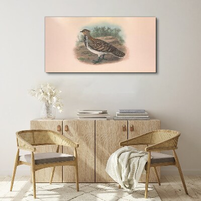 Foto auf leinwand Ein Vogel im Hintergrund der Natur