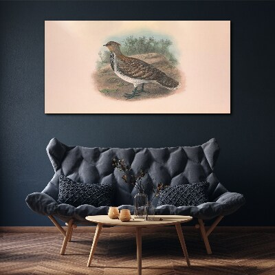 Foto auf leinwand Ein Vogel im Hintergrund der Natur