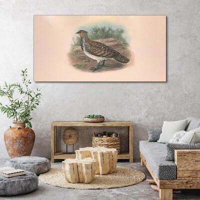 Foto auf leinwand Ein Vogel im Hintergrund der Natur