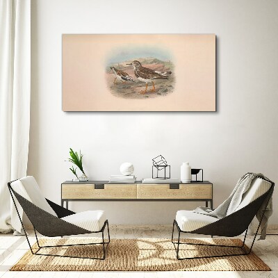 Foto auf leinwand Vögel in einer Wüstenlandschaft