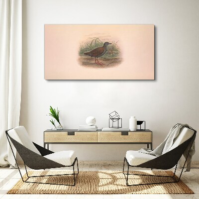Bild auf leinwand Fischer im Gras