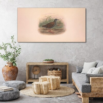Bild auf leinwand Fischer im Gras