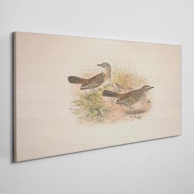 Foto auf leinwand Vögel in einem natürlichen Hintergrund