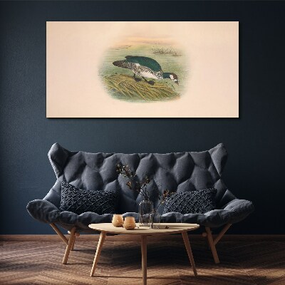 Foto auf leinwand Vogel auf einem Wasserhintergrund