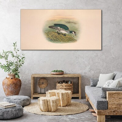 Foto auf leinwand Vogel auf einem Wasserhintergrund