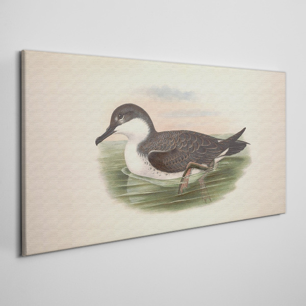 Foto auf leinwand Vogel auf einem Wasserhintergrund