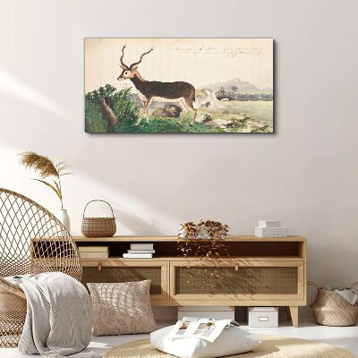 Foto auf leinwand Antilope im Hintergrund der Landschaft