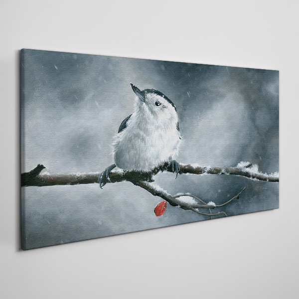 Foto auf leinwand Tier-Vogel-Schnee-Winter