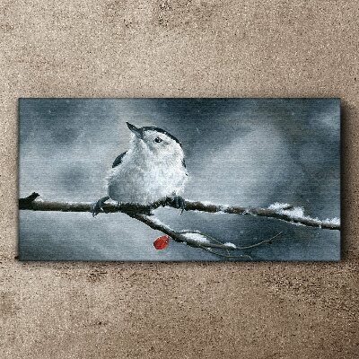 Foto auf leinwand Tier-Vogel-Schnee-Winter