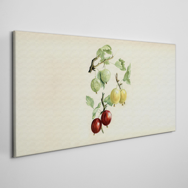 Foto auf leinwand Früchte auf pastellfarbenem Hintergrund
